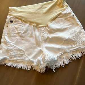 KanCan maternity denim shorts. Purchased from Pink Blush.
